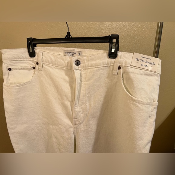 NWT 90s HIGH RISE ABERCROMBIE JEANS - Picture 2 of 4